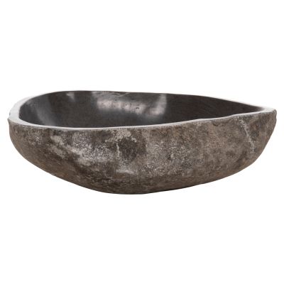 STONE SINK CARVED GREY COLOR 55x44x16Ηcm. HM4193