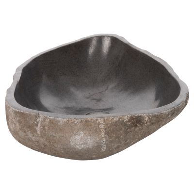 STONE SINK CARVED GREY COLOR 55x44x16Ηcm. HM4193