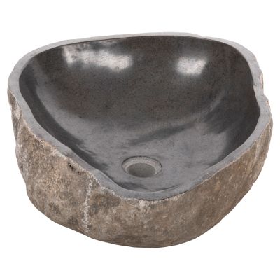 STONE SINK CARVED GREY COLOR 55x44x16Ηcm. HM4193