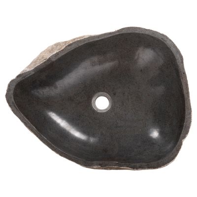 STONE SINK CARVED GREY COLOR 55x44x16Ηcm. HM4193