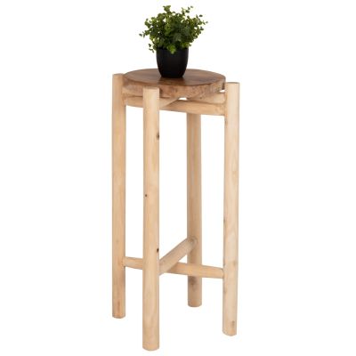 ПОСТАНТ ЗА ЦВЕТЯ HM7935 ТИКОВО ДЪРВО В ЕСТЕСТВЕН ЦВЯТ Φ30x75,5Hcm.