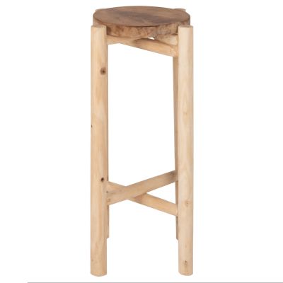 ПОСТАНТ ЗА ЦВЕТЯ HM7935 ТИКОВО ДЪРВО В ЕСТЕСТВЕН ЦВЯТ Φ30x75,5Hcm.