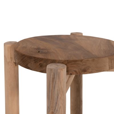 ПОСТАНТ ЗА ЦВЕТЯ HM7935 ТИКОВО ДЪРВО В ЕСТЕСТВЕН ЦВЯТ Φ30x75,5Hcm.