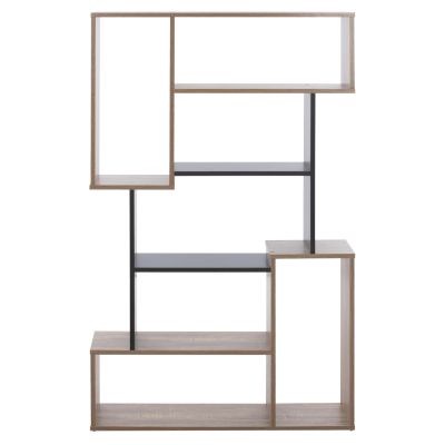 BOOKCASE SHAY HM8768.02 85X22X140 GRAY