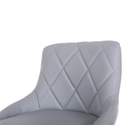 БАР СТОЛ ROSE HM204.10 СИВ PU- ОКАЧВАНЕ Φ44x85-107Hcm.