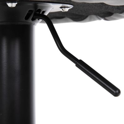 БАР СТОЛ ROSE HM204.10 СИВ PU- ОКАЧВАНЕ Φ44x85-107Hcm.