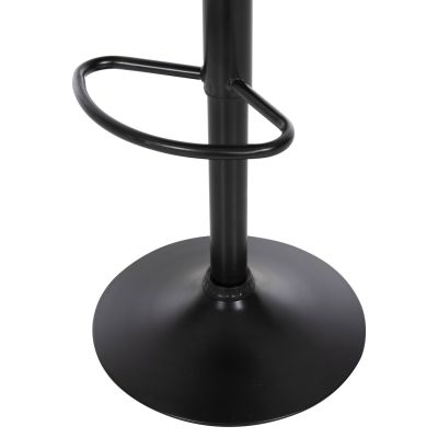 БАР СТОЛ ROSE HM204.10 СИВ PU- ОКАЧВАНЕ Φ44x85-107Hcm.