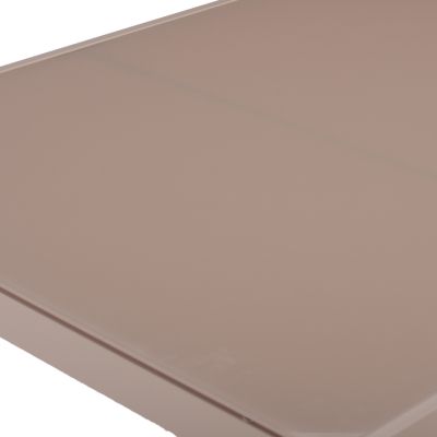 OUTDOOR DINING SET 5PCS OFER HM21015 TABLE & 4 CHAIRS- METAL IN CAPPUCCINO COLOR