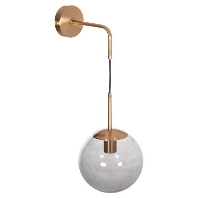 WALL SCONCE GYDA HM4473 METAL IN GOLD-GLASS 18x28x55Hcm.