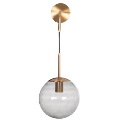 WALL SCONCE GYDA HM4473 METAL IN GOLD-GLASS 18x28x55Hcm.