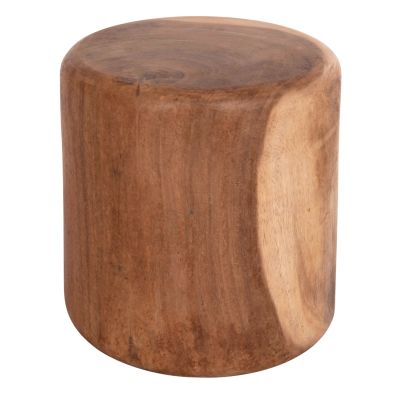 ROUND STOOL TOBI HM9791.11 SOLID SUAR WOOD--NATURAL COLOR Φ39x42Hcm.