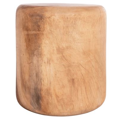 ROUND STOOL TOBI HM9791.11 SOLID SUAR WOOD--NATURAL COLOR Φ39x42Hcm.