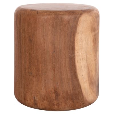 ROUND STOOL TOBI HM9791.11 SOLID SUAR WOOD--NATURAL COLOR Φ39x42Hcm.