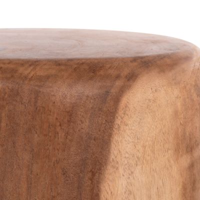 ROUND STOOL TOBI HM9791.11 SOLID SUAR WOOD--NATURAL COLOR Φ39x42Hcm.