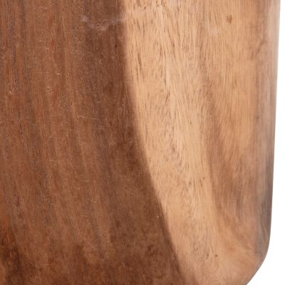 ROUND STOOL TOBI HM9791.11 SOLID SUAR WOOD--NATURAL COLOR Φ39x42Hcm.
