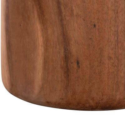 ROUND STOOL TOBI HM9791.11 SOLID SUAR WOOD--NATURAL COLOR Φ39x42Hcm.