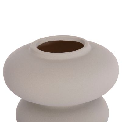 CERAMIC TABLE DECOR ROOK HM4629.03 MATTE GREY Φ18x17Hcm.