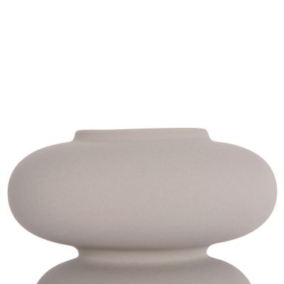 CERAMIC TABLE DECOR ROOK HM4629.03 MATTE GREY Φ18x17Hcm.