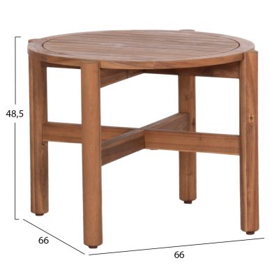 LOUNGE SET SANJI HM21214 COFFEE TABLE & 2 LOUNGE ARMCHAIRS--ACACIA WOOD-ALUMINUM FRAME-ROPE