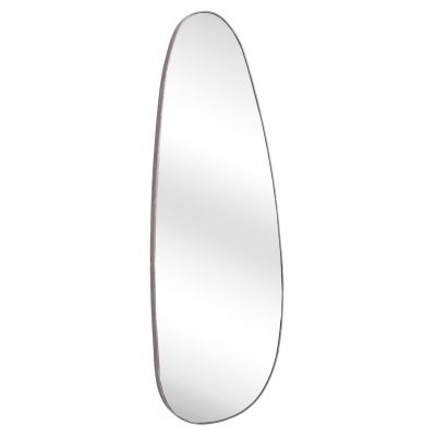 WALL MIRROR CRITHER HM4486.02 MDF FRAME IN GREY MARBLE COLORING 49x140Hcm.