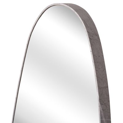 WALL MIRROR CRITHER HM4486.02 MDF FRAME IN GREY MARBLE COLORING 49x140Hcm.