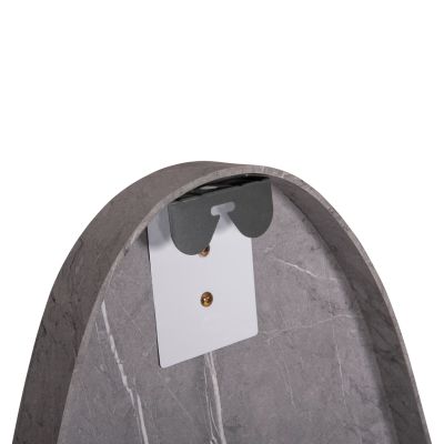 WALL MIRROR CRITHER HM4486.02 MDF FRAME IN GREY MARBLE COLORING 49x140Hcm.
