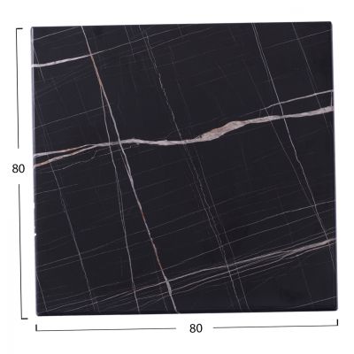 TABLE TOP BLACK MARBLE 741 WERZALIT 80x80 HM5231.13