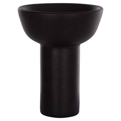 CERAMIC TABLE DECOR ELENDIL HM4603.02 MATTE BLACK Φ20x26.5Hcm.