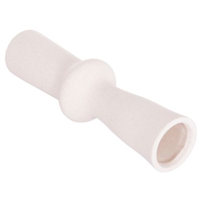 CERAMIC TABLE DECOR SCEPTER HM4637.01 OFF WHITE WITH CRYSTALLIZATION Φ14x50Hcm.