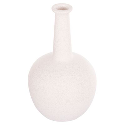 CERAMIC TABLE DECOR ELENDIL HM4593.01 OFF WHITE WITH CRYSTALLIZATION Φ15x25Hcm.