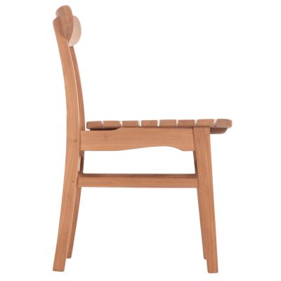 OUTDOOR DINING CHAIR ROBBIE HM18115 TEAK WOOD--NATURAL COLOR 48x51x82Hcm.