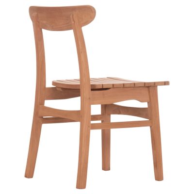 OUTDOOR DINING CHAIR ROBBIE HM18115 TEAK WOOD--NATURAL COLOR 48x51x82Hcm.