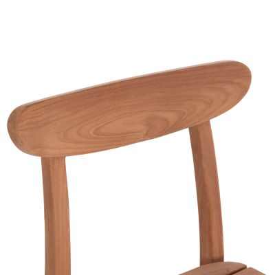 OUTDOOR DINING CHAIR ROBBIE HM18115 TEAK WOOD--NATURAL COLOR 48x51x82Hcm.