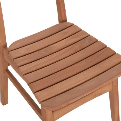 OUTDOOR DINING CHAIR ROBBIE HM18115 TEAK WOOD--NATURAL COLOR 48x51x82Hcm.