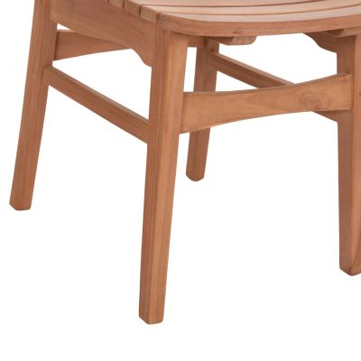 OUTDOOR DINING CHAIR ROBBIE HM18115 TEAK WOOD--NATURAL COLOR 48x51x82Hcm.