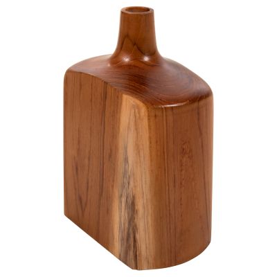DECOR BOTTLES 3PCS SET HM7716 SOLID TEAK WOOD WALNUT