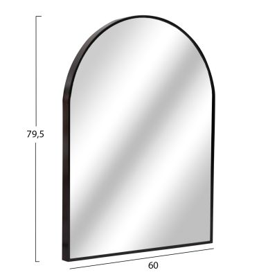WALL MIRROR SERIES ARCHER HM4501 ALUMINUM FRAME IN BLACK 60x79,5Hcm.