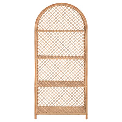 ЕТАЖ ЗА КНИЖА HM9552 ОТ ЕСТЕСТВЕН РАТАН В ЕСТЕСТВЕН ЦВЯТ 80х40х182Нсм.