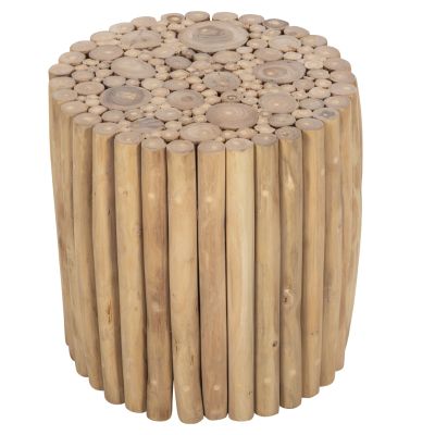 ХОЛНА МАСА КРЪГЛА КОТЕР HM9865 ТИКОВИ КЛОНКИ- ЕСТЕСТВЕНИ Φ39x40.5Hсм.