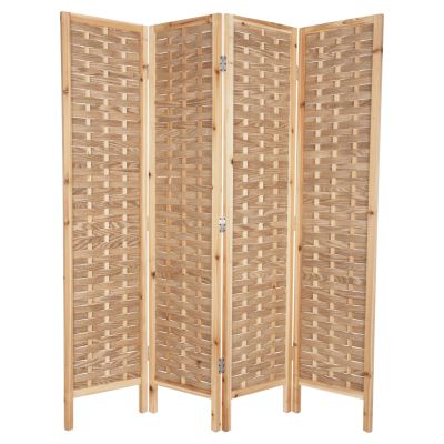 РАЗДЕЛИТЕЛ С 4 ЛИСТА SENTINEL HM4227 БАМБУК В ЕСТЕСТВЕН ЦВЯТ 162x2,5x180Hcm.