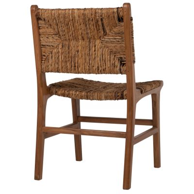 CHAIR HM9399.11 TEAK WOOD WITH STRAW MATTING ON BACKREST AND SEAT NATURAL COLOR 51x60,5x88Hcm