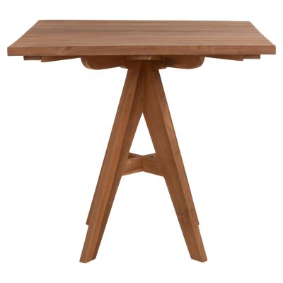 OUTDOOR DINING TABLE LEO HM9622.11 SQUARE TEAK WOOD 80x80x75Hcm.