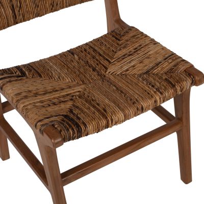 CHAIR HM9399.11 TEAK WOOD WITH STRAW MATTING ON BACKREST AND SEAT NATURAL COLOR 51x60,5x88Hcm