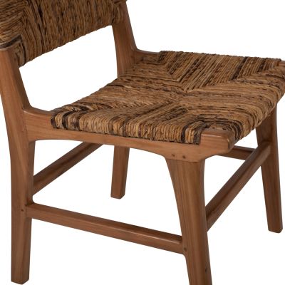 CHAIR HM9399.11 TEAK WOOD WITH STRAW MATTING ON BACKREST AND SEAT NATURAL COLOR 51x60,5x88Hcm