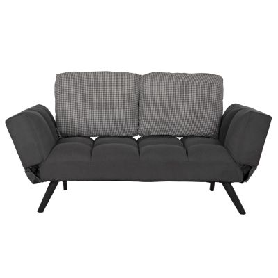 Диван 3 места HM3169.01 СИВ с възглавници 165-190x75x89Η cm