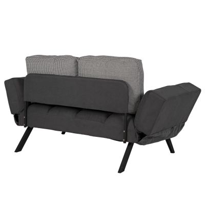 Диван 3 места HM3169.01 СИВ с възглавници 165-190x75x89Η cm