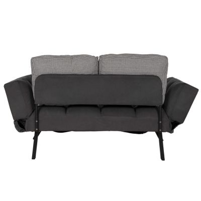 Диван 3 места HM3169.01 СИВ с възглавници 165-190x75x89Η cm