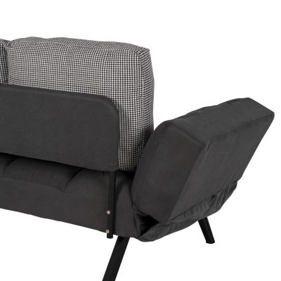 Диван 3 места HM3169.01 СИВ с възглавници 165-190x75x89Η cm