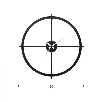СТЕННИ ЧАСОВНИЦИ ЧЕРЕН МЕТАЛИК HM7450 Φ50см