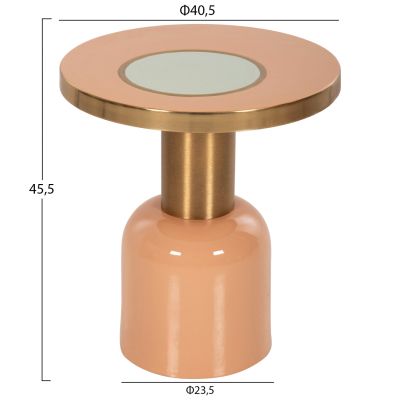 ПОМОЩНА МАСА ERODE HM4249.08 МЕТАЛ В ТОПЛО РОЗОВО-ЗЛАТИсто-БЕЖОВО Φ40,5x45,5Hcm.